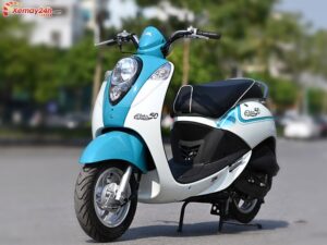 Xe Ga Sym Elite 50cc Xanh Trang Mau Bong Gia Re
